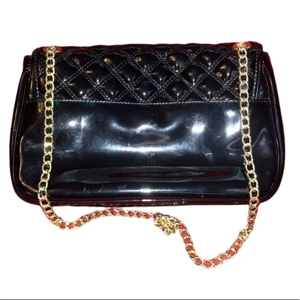 Anne Klein Ak Anne Klein Black Purse With Gold Chain - Women | Color: Black - Picture 2 of 12